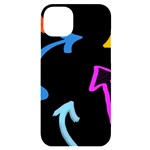 Ink Brushes Texture Grunge iPhone 14 Plus Black UV Print Case