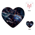 Fractal Cube 3d Art Nightmare Abstract Playing Cards Single Design (Heart)