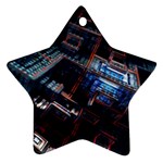 Fractal Cube 3d Art Nightmare Abstract Star Ornament (Two Sides)
