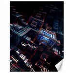 Fractal Cube 3d Art Nightmare Abstract Canvas 36  x 48 