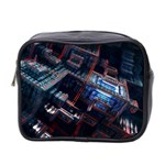 Fractal Cube 3d Art Nightmare Abstract Mini Toiletries Bag (Two Sides)