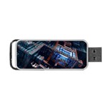 Fractal Cube 3d Art Nightmare Abstract Portable USB Flash (One Side)