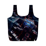 Fractal Cube 3d Art Nightmare Abstract Full Print Recycle Bag (M)
