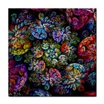 Floral Fractal 3d Art Pattern Tile Coaster