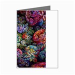 Floral Fractal 3d Art Pattern Mini Greeting Card