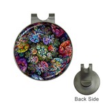 Floral Fractal 3d Art Pattern Hat Clips with Golf Markers