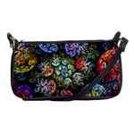 Floral Fractal 3d Art Pattern Shoulder Clutch Bag