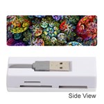 Floral Fractal 3d Art Pattern Memory Card Reader (Stick)