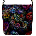 Floral Fractal 3d Art Pattern Flap Closure Messenger Bag (S)