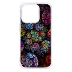 Floral Fractal 3d Art Pattern iPhone 14 Pro TPU UV Print Case
