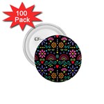 Mexican Folk Art Seamless Pattern 1.75  Buttons (100 pack) 