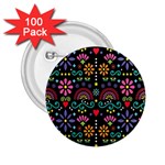 Mexican Folk Art Seamless Pattern 2.25  Buttons (100 pack) 