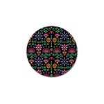 Mexican Folk Art Seamless Pattern Golf Ball Marker (4 pack)