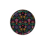 Mexican Folk Art Seamless Pattern Hat Clip Ball Marker (4 pack)
