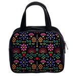 Mexican Folk Art Seamless Pattern Classic Handbag (Two Sides)