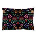 Mexican Folk Art Seamless Pattern Pillow Case (Two Sides)
