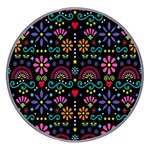 Mexican Folk Art Seamless Pattern Wireless Fast Charger(White)