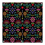 Mexican Folk Art Seamless Pattern Banner and Sign 3  x 3 