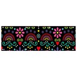 Mexican Folk Art Seamless Pattern Banner and Sign 9  x 3 