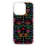 Mexican Folk Art Seamless Pattern iPhone 14 Pro TPU UV Print Case