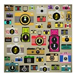 Retro Camera Pattern Graph Banner and Sign 4  x 4 