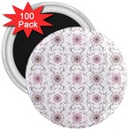 Pattern Texture Design Decorative 3  Magnets (100 pack)