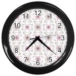 Pattern Texture Design Decorative Wall Clock (Black)