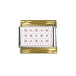 Pattern Texture Design Decorative Gold Trim Italian Charm (9mm)