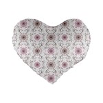 Pattern Texture Design Decorative Standard 16  Premium Heart Shape Cushions
