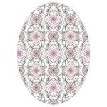 Pattern Texture Design Decorative UV Print Acrylic Ornament Oval