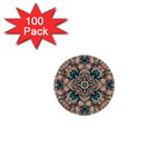 Floral Flora Flower Flowers Nature Pattern 1  Mini Buttons (100 pack) 