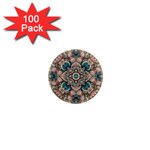 Floral Flora Flower Flowers Nature Pattern 1  Mini Magnets (100 pack) 