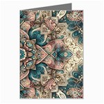 Floral Flora Flower Flowers Nature Pattern Greeting Card