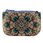Floral Flora Flower Flowers Nature Pattern Large Coin Purse