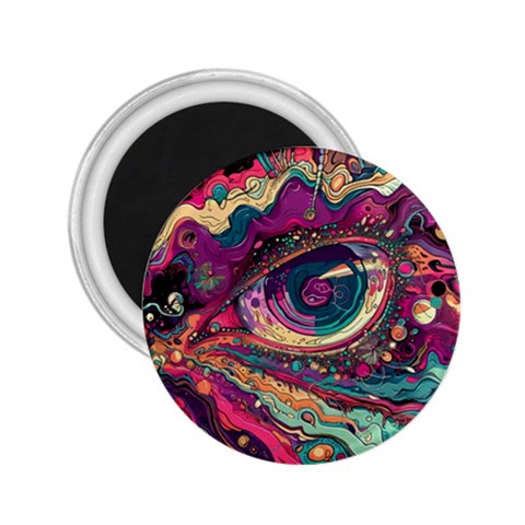 Human Eye Pattern 2.25  Magnets from ZippyPress Front
