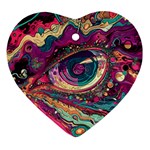 Human Eye Pattern Ornament (Heart)