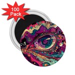 Human Eye Pattern 2.25  Magnets (100 pack) 