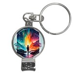Starry Night Wanderlust: A Whimsical Adventure Nail Clippers Key Chain