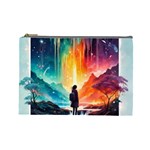 Starry Night Wanderlust: A Whimsical Adventure Cosmetic Bag (Large)