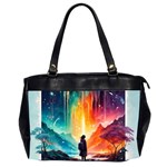 Starry Night Wanderlust: A Whimsical Adventure Oversize Office Handbag (2 Sides)