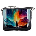 Starry Night Wanderlust: A Whimsical Adventure Messenger Bag