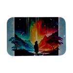 Starry Night Wanderlust: A Whimsical Adventure Open Lid Metal Box (Silver)  