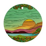 Painting Colors Box Green Ornament (Round)