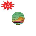 Painting Colors Box Green 1  Mini Buttons (10 pack) 