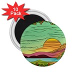Painting Colors Box Green 2.25  Magnets (10 pack) 