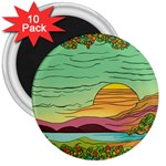 Painting Colors Box Green 3  Magnets (10 pack) 