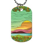 Painting Colors Box Green Dog Tag (One Side)
