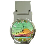 Painting Colors Box Green Money Clip Watches