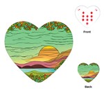 Painting Colors Box Green Playing Cards Single Design (Heart)
