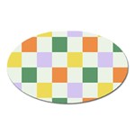 Board Pictures Chess Background Oval Magnet